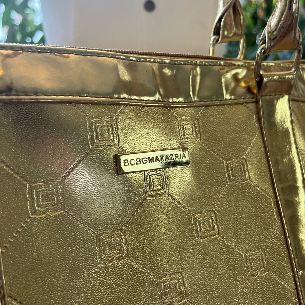 BCBGMaxAzria Shimmering Gold Shoulder Bag